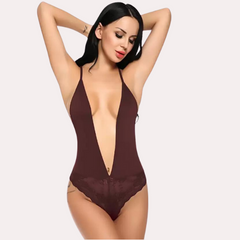 Chic and Comfy Sheer Nightwear Bodysuit snazzyway