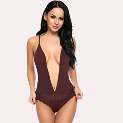 Chic and Comfy Sheer Nightwear Bodysuit snazzyway