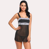 Mesh and Lace Women&#39;s Babydoll snazzyway