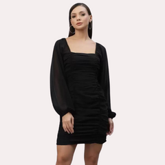 Stylish Black One-Piece Outfit for Women snazzyway