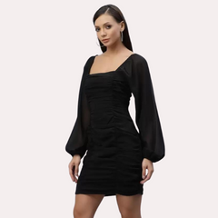 Stylish Black One-Piece Outfit for Women snazzyway