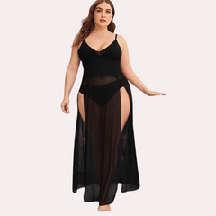 Feminine Sheer Seduction Nightgown snazzyway