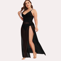 Feminine Sheer Seduction Nightgown snazzyway