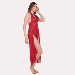 Graceful Long Sheer Nightdress for Women snazzyway