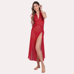 Graceful Long Sheer Nightdress for Women snazzyway