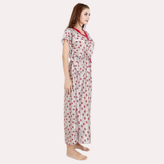 Luxurious Satin Maxi Sleepwear for Women snazzyway