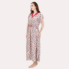 Luxurious Satin Maxi Sleepwear for Women snazzyway