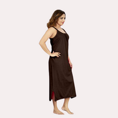 Women's Long Cotton Nightgown Slip snazzyway