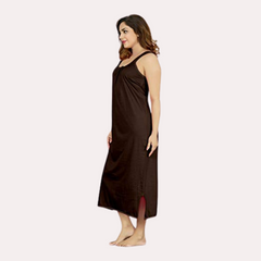 Women's Long Cotton Nightgown Slip snazzyway