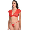 Very Sexy Red Lace Bra G-String Set FRENCH DAINA