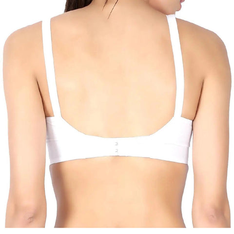 "White" Pure Cotton Bra for hot and humid Indian weather FRENCH DAINA