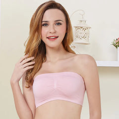 Pack of 2- Seamless Padded Tube Top Bras snazzyway