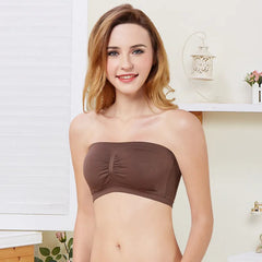 Pack of 2- Seamless Padded Tube Top Bras snazzyway