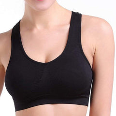 "Women" VELFORM Black Non padded Sports Bra FRENCH DAINA