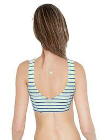 Women's Double Stripes Cute Fantasie Sports Bra snazzyway