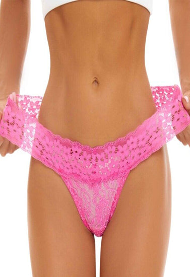 Women's Flower Lace Thongs Soft Underwear