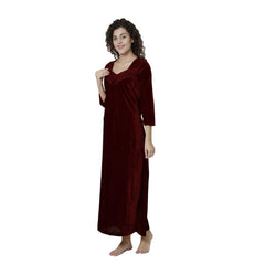 Women's Soft & Comfortable Black Nightgown snazzyway