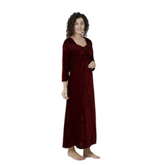 Women's Soft & Comfortable Black Nightgown snazzyway