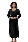 Women&#39;s Soft &amp; Comfortable Black Nightgown snazzyway