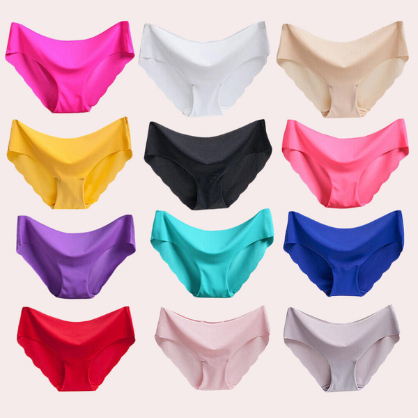 Women's Solid Color Seamless Boyshorts, 6pack snazzyway
