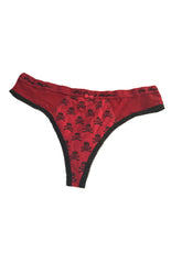 Seductive Soft Red And Pink Thong Panties Set Of 2 snazzyway