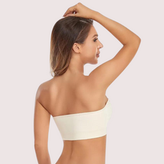 Sexy White Tube Bandeau Bra Top snazzyway