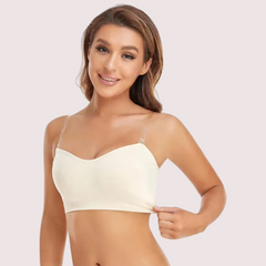 Sexy White Tube Bandeau Bra Top snazzyway