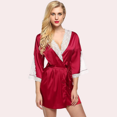 Women's Solid Finish Robe for Hot Nights snazzyway