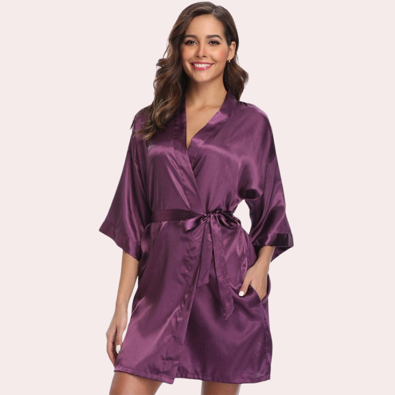 Lavish Silk Robe, Perfect for Evening Soirées snazzyway