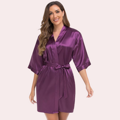 Lavish Silk Robe, Perfect for Evening Soirées snazzyway