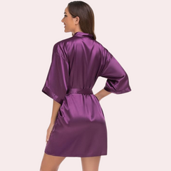 Lavish Silk Robe, Perfect for Evening Soirées snazzyway