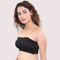 Seamless and Wirefree Tube Bra with Supreme Stretch snazzyway