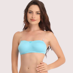 Women's Comfy Wirefree Micro Touch Stretch Tube Bra snazzyway