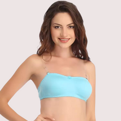 Women's Comfy Wirefree Micro Touch Stretch Tube Bra snazzyway