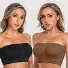 2-Pack of Non-Padded Strapless Tube Bras snazzyway