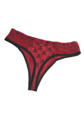 Seductive Soft Red And Pink Thong Panties Set Of 2 snazzyway