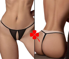 Crotchless thong Women's Sexy panty snazzyway