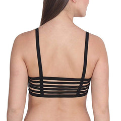 Pack Of 2 Sexy Back Stripe Bralette Bra FRENCH DAINA