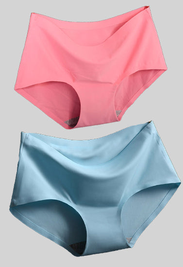 Peach And Sky Blue Seamless Hipster Panties 2-Pack(sold out)