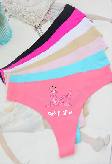 Pink Panther Smooth Cotton Thong Panties Pack-7