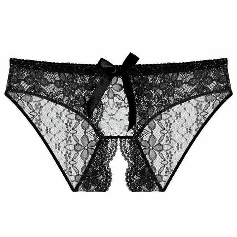 Women Sexy Crotchless Lace Open Crotch Underwear French Daina