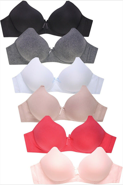 2 Pack No Wire Full Cup Light Padded bra FRENCH DAINA