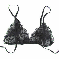 Women Sexy Lace Bra Crotchless Lingerie Thong Underwear Set Sleepwear French Daina