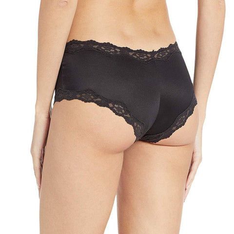 M&S Black microfiber lace cheeky panty underwear snazzyway