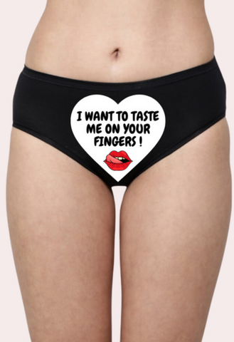 Customized Temptation Panty - A Secret Message snazzyway