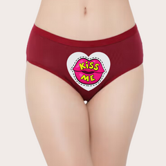 Kiss Me" Printed Panty For Her snazzyway