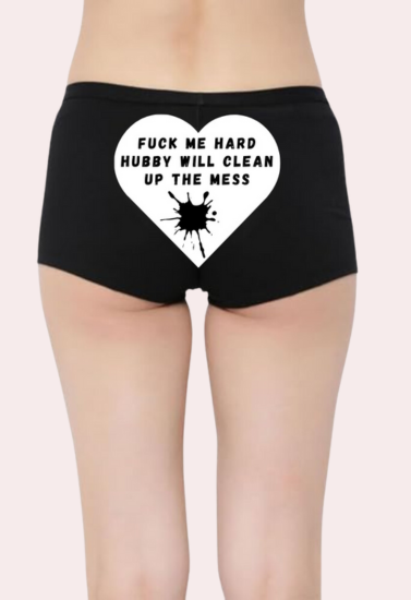 Personalized Naughty Text Panties for Her snazzyway