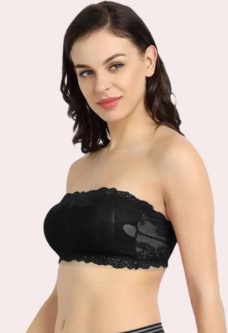 Soft and Stretchable Wirefree Tube Top Bra for Comfort snazzyway