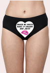&quot;Personalized Love Note Naughty Panty snazzyway