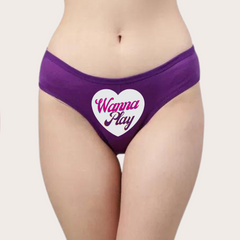 Wanna Play in Style- Heart-themed Custom Panty snazzyway